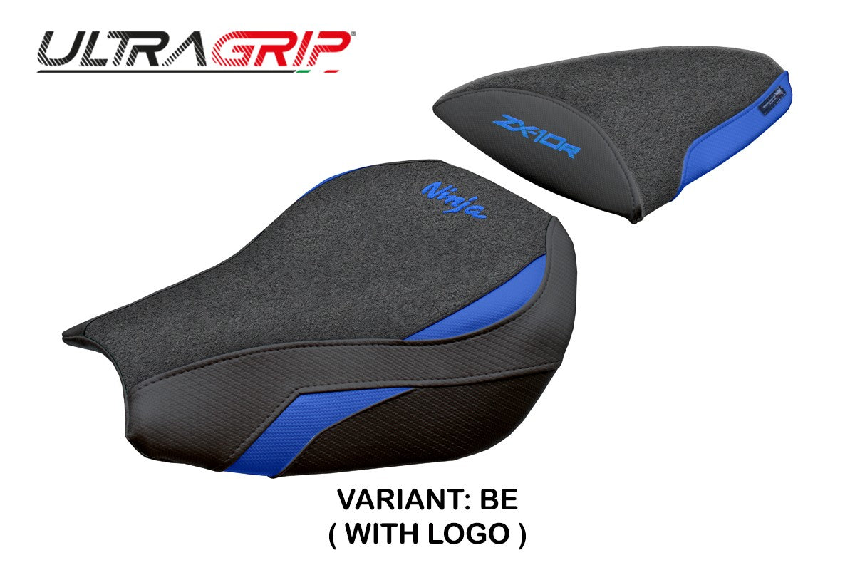 Kawasaki Ninja ZX 10 R 2006-2007 Seat Cover Tappezzeria Ultragrip Blue Black