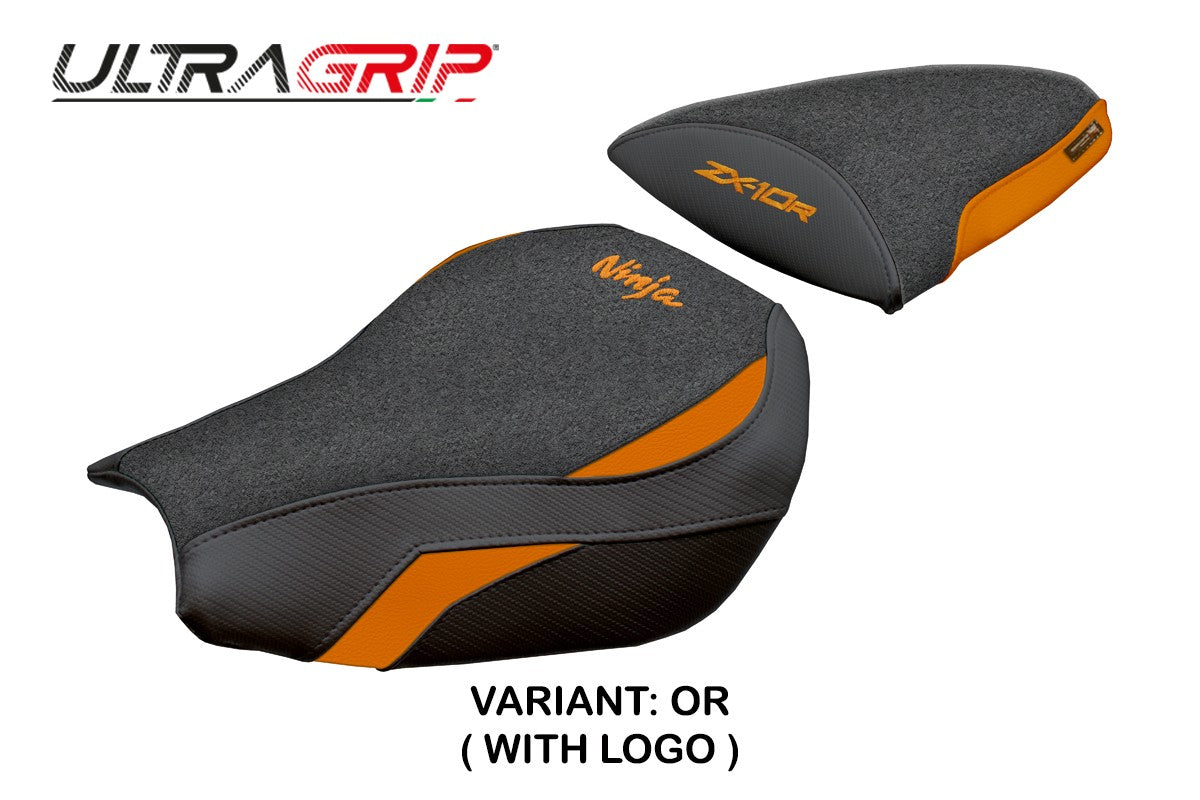 Kawasaki Ninja ZX 10 R 2006-2007 Seat Cover Tappezzeria Ultragrip Orange Black