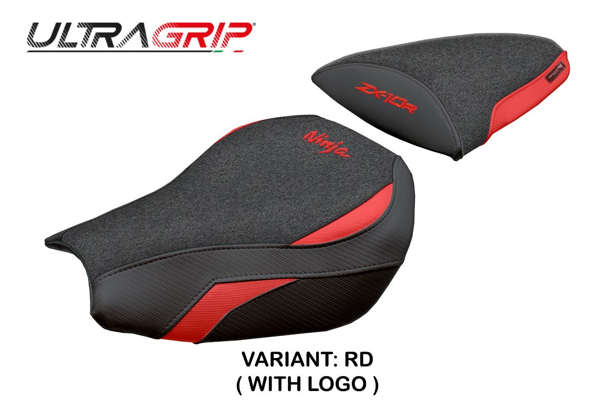 Kawasaki Ninja ZX 10 R 2006-2007 Seat Cover Tappezzeria Ultragrip Red Black