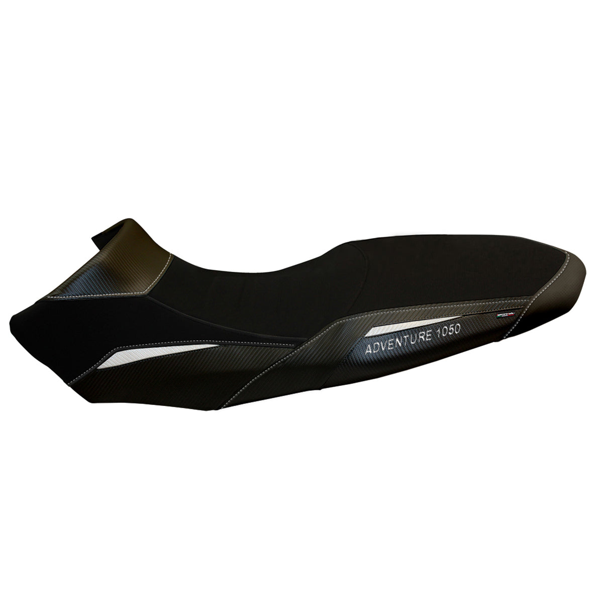 KTM 1050 Adventure 2015-2016 Seat Cover Tappezzeria Italia in Black and White SE