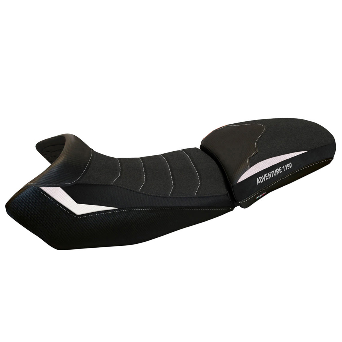 KTM 1190 Adventure 2013-2016 Seat Cover Tappezzeria Italia Ultragrip in White