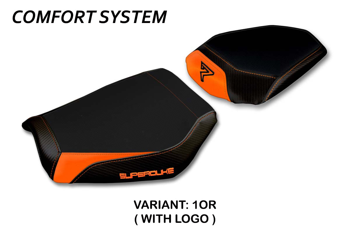 KTM 1290 Super Duke R 2020-2023 Seat Cover Tappezzeria Italia Comfort in Orange