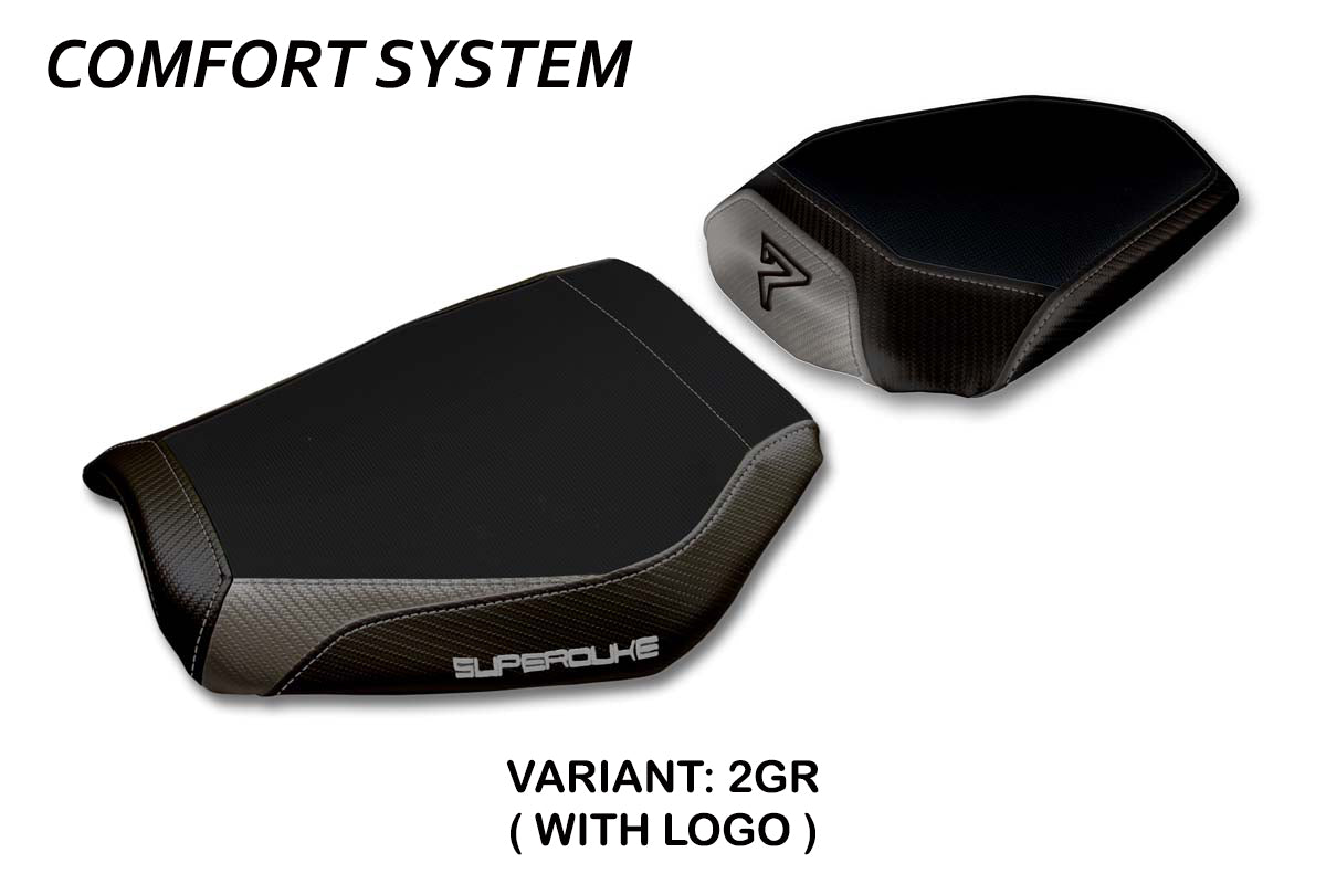 KTM 1290 Super Duke R 2020-2023 Seat Cover Tappezzeria Italia Comfort in Grey