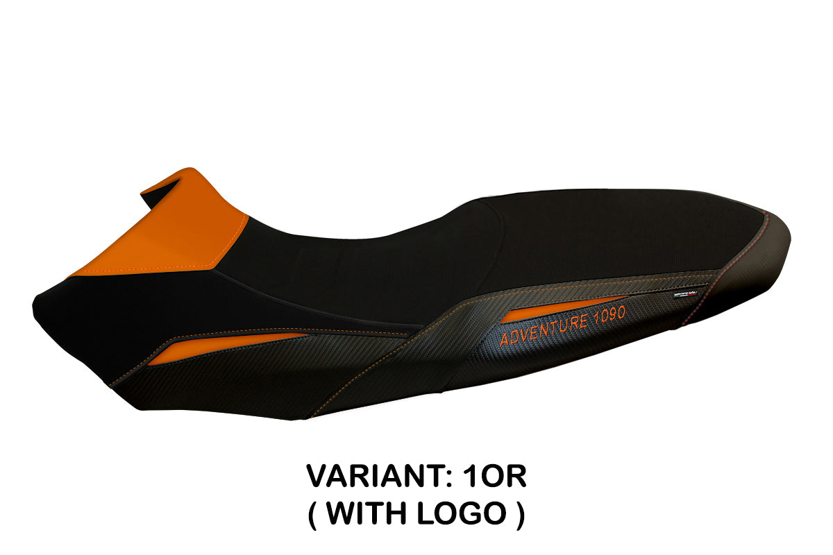 KTM 1090 Adventure R 2017-2019 Seat Cover Tappezzeria Italia in Orange and Black