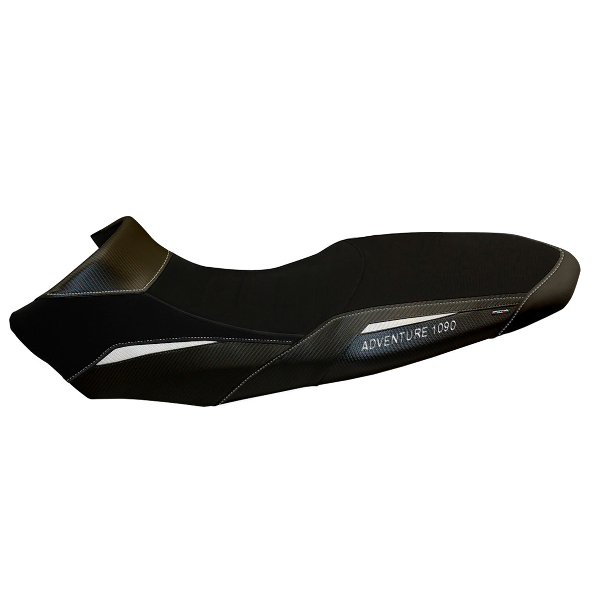 KTM 1090 Adventure R 2017-2019 Seat Cover Tappezzeria Italia in Black and White SE