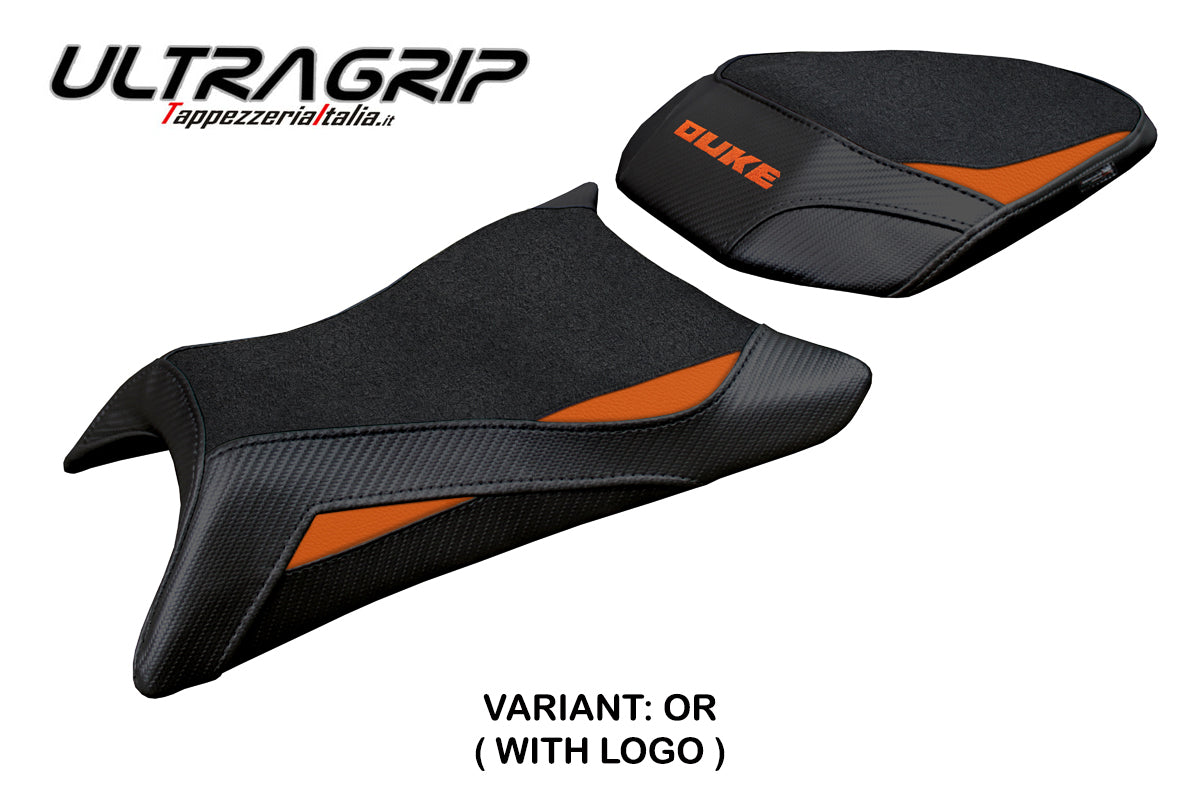 KTM 390 Duke 2024 2025 Seat Cover Tappezzeria Ultragrip Black Orange