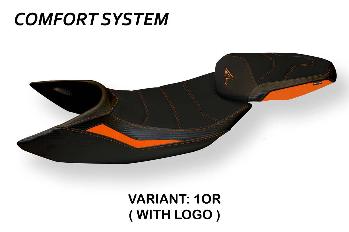 KTM 1290 Super Duke R 2014-2019 Seat Cover Tappezzeria Italia Comfort in Orange