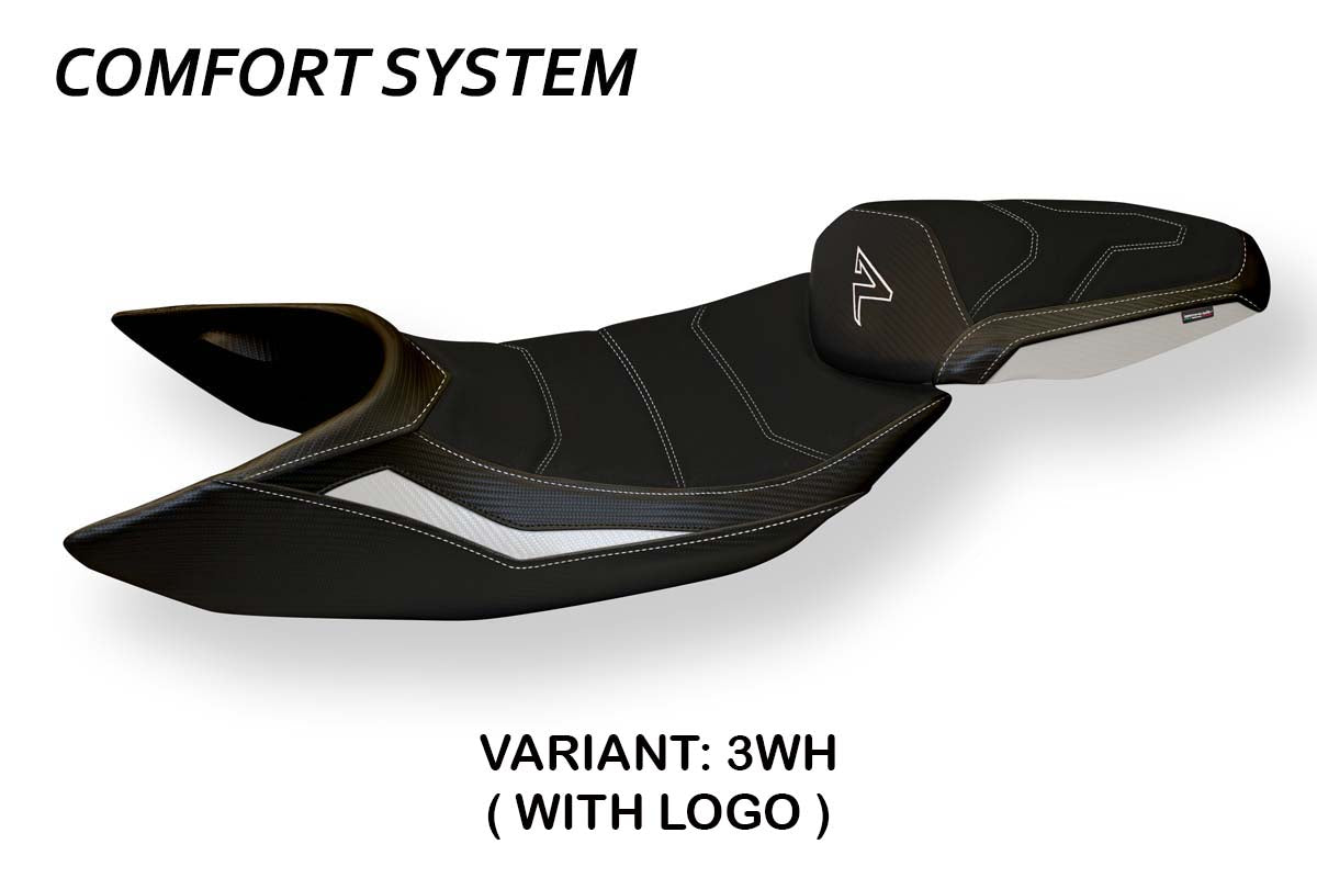 KTM 1290 Super Duke R 2014-2019 Seat Cover Tappezzeria Italia Comfort in White