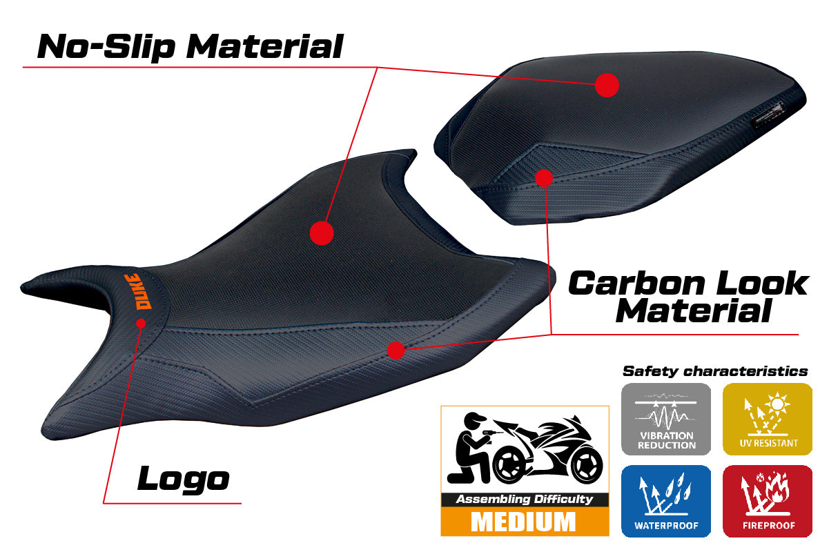 KTM 990 Duke 2024-2025 Seat Cover Tappezzeria Italia in Black