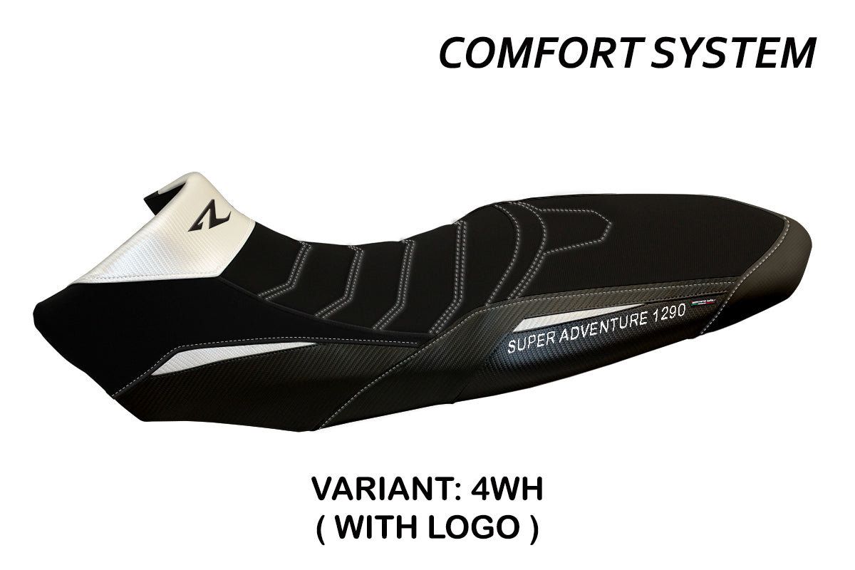KTM 1290 Super Adventure R 2017-2020 Seat Cover Tappezzeria Italia Comfort in White