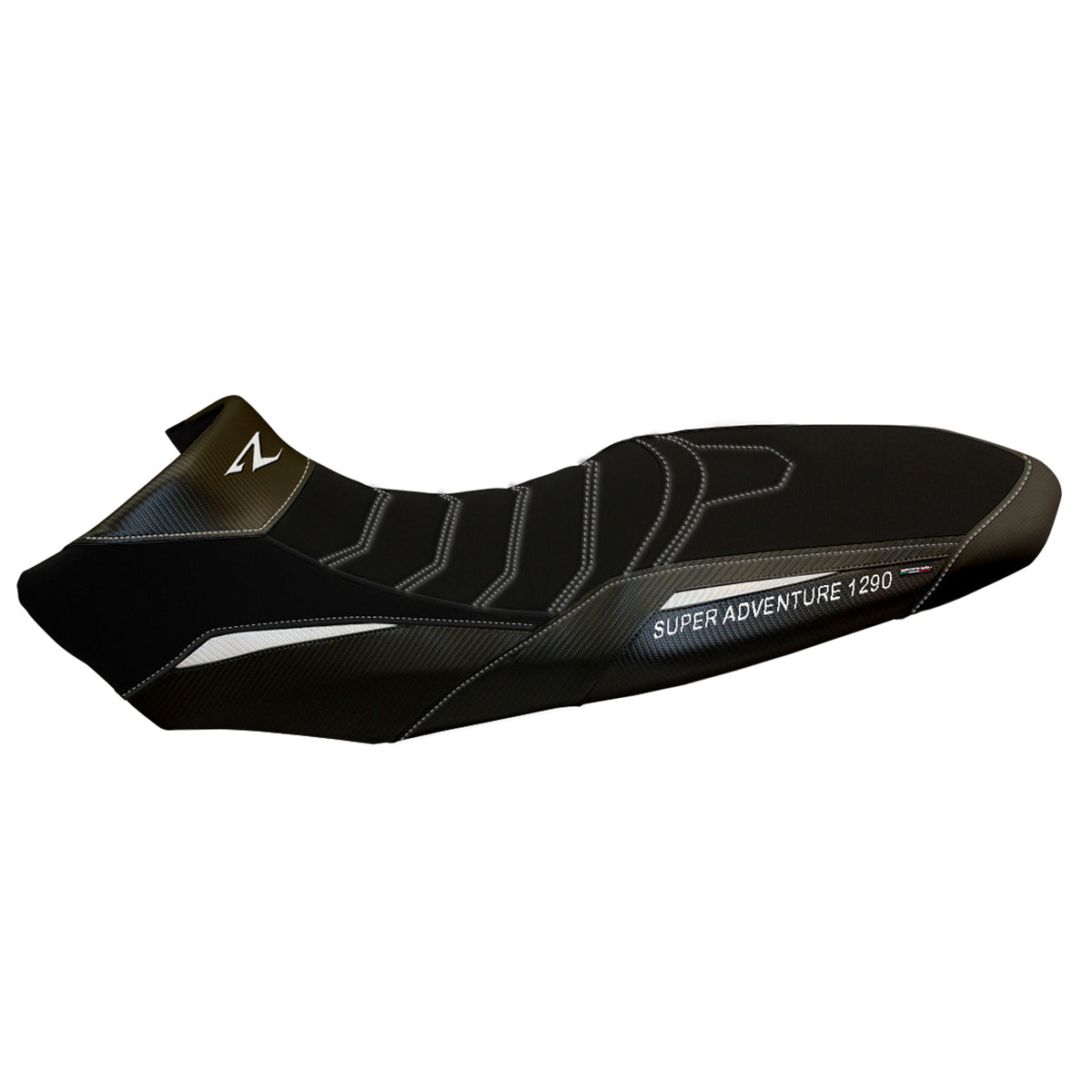 KTM 1290 Super Adventure R 2017-2020 Seat Cover Tappezzeria Italia Comfort in White and Black