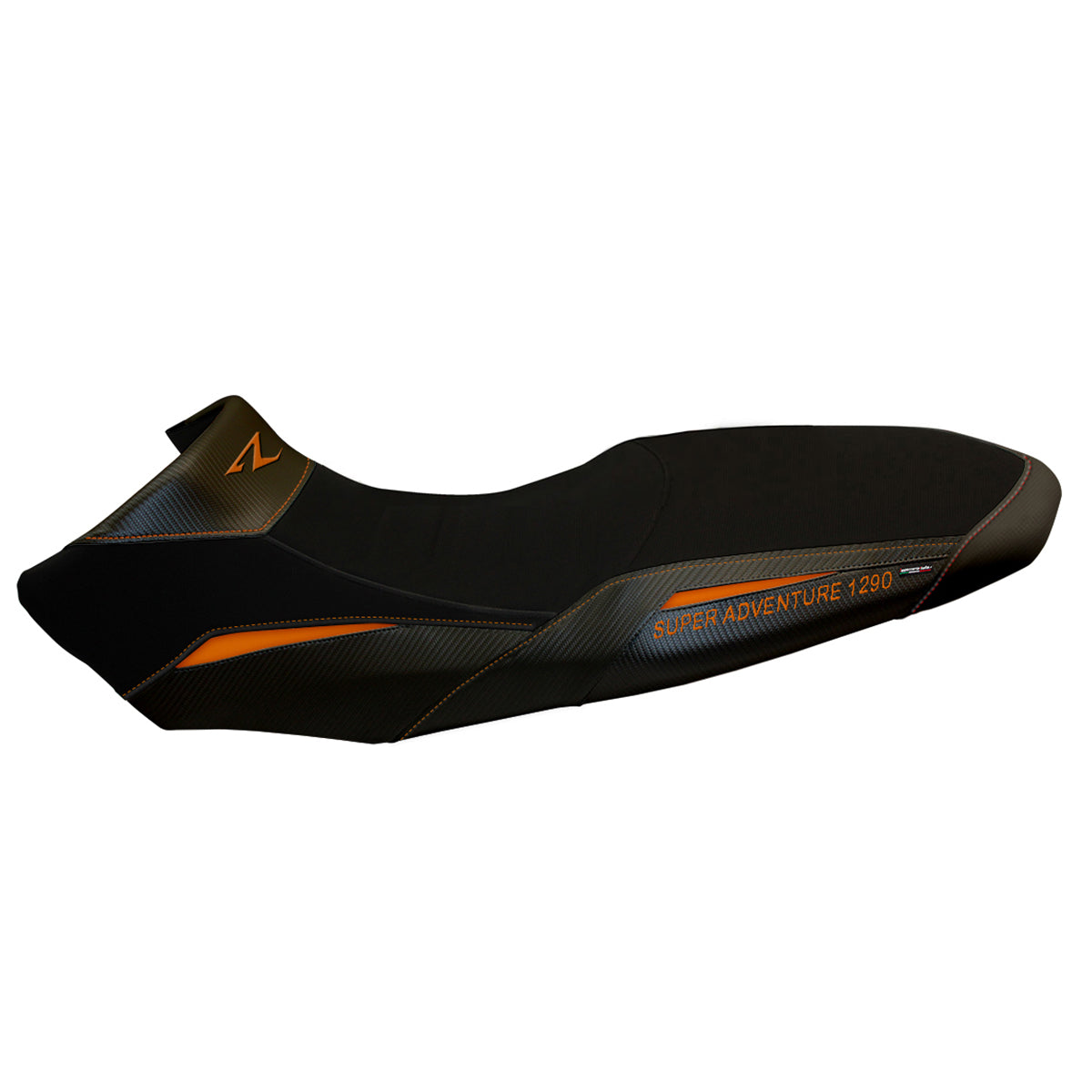 KTM 1290 Super Adventure R 2017-2020 Seat Cover Tappezzeria Italia in Black and Orange