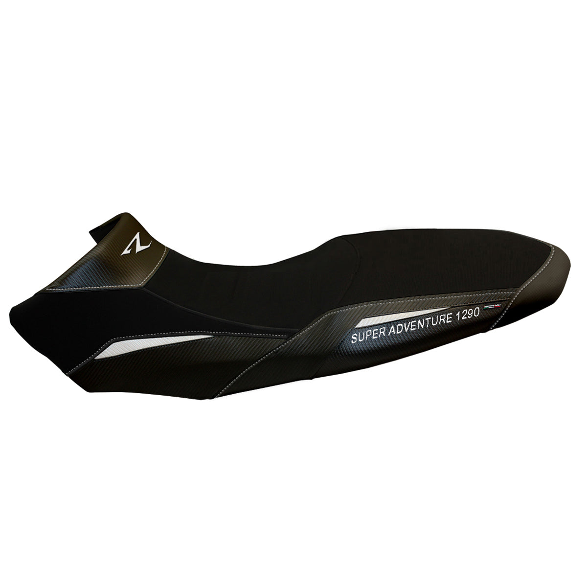 KTM 1290 Super Adventure R 2017-2020 Seat Cover Tappezzeria Italia in Black and White