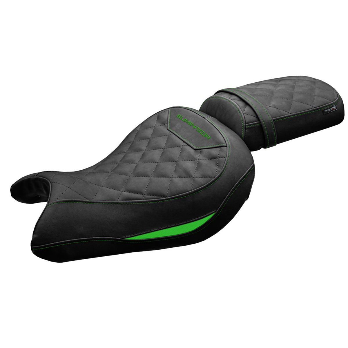 Kawasaki Eliminator 500 2024-2025 Seat Cover Tappezzeria Green Black