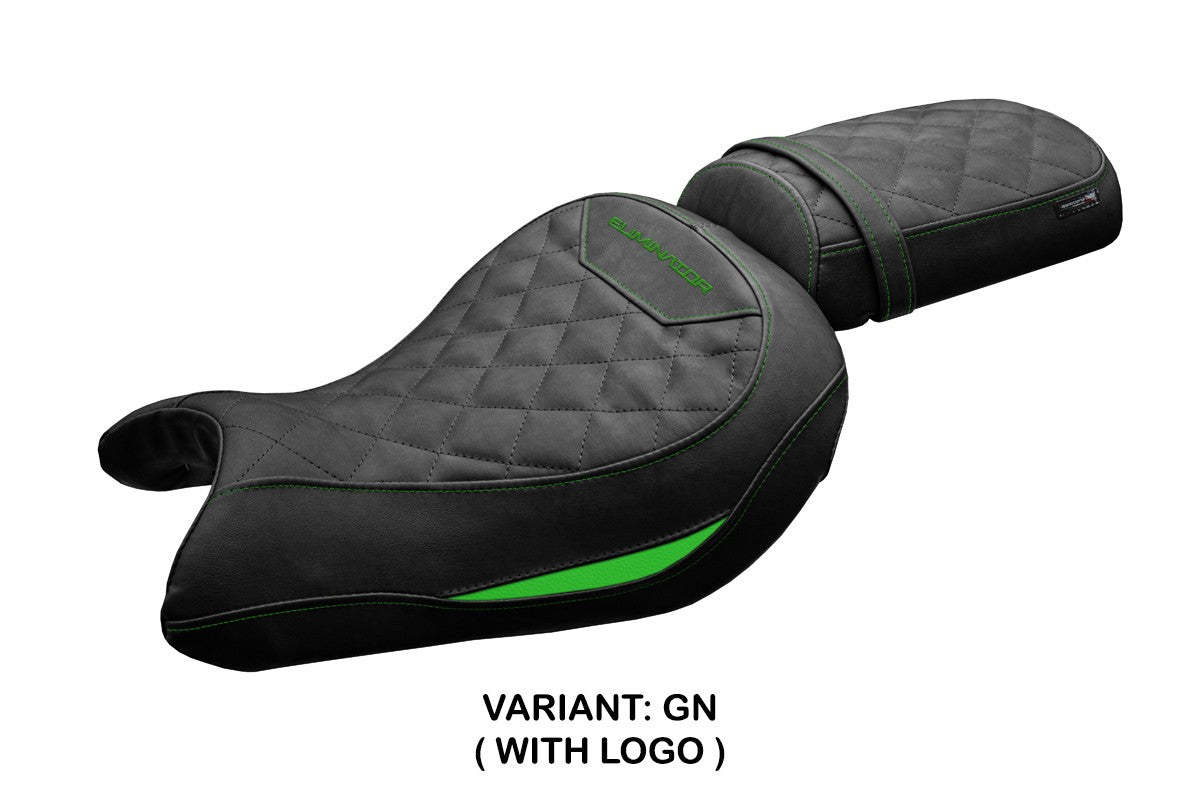 Kawasaki Eliminator 500 2024-2025 Seat Cover Tappezzeria Green Black