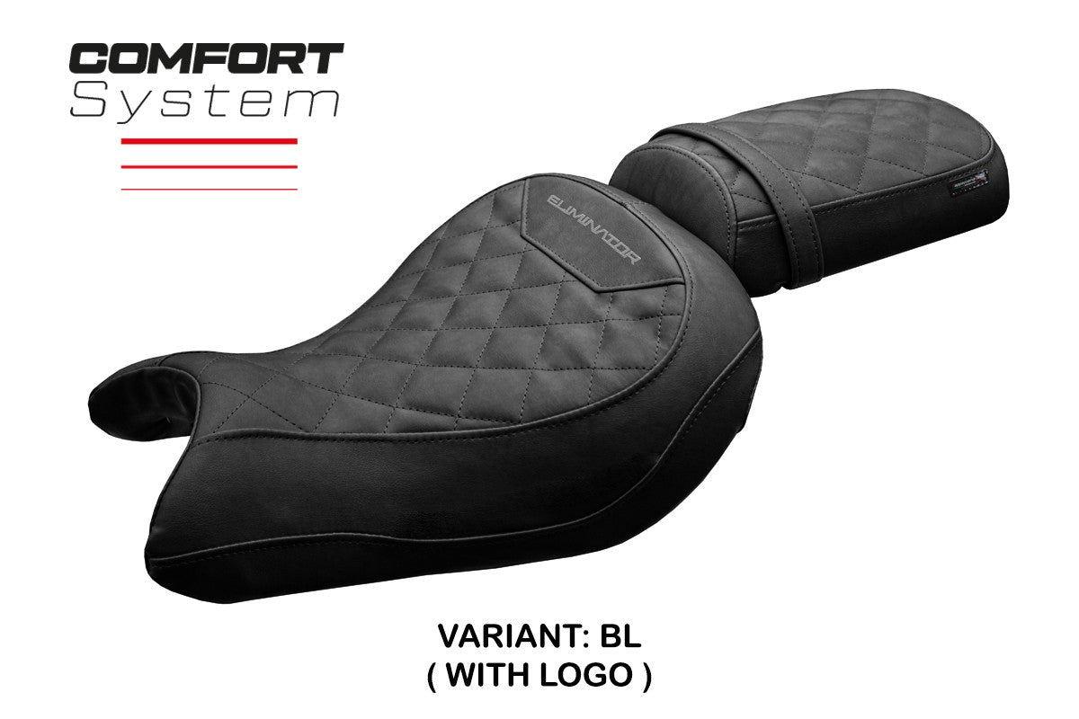 Kawasaki Eliminator 500 2024-2025 Seat Cover Tappezzeria Comfort Black