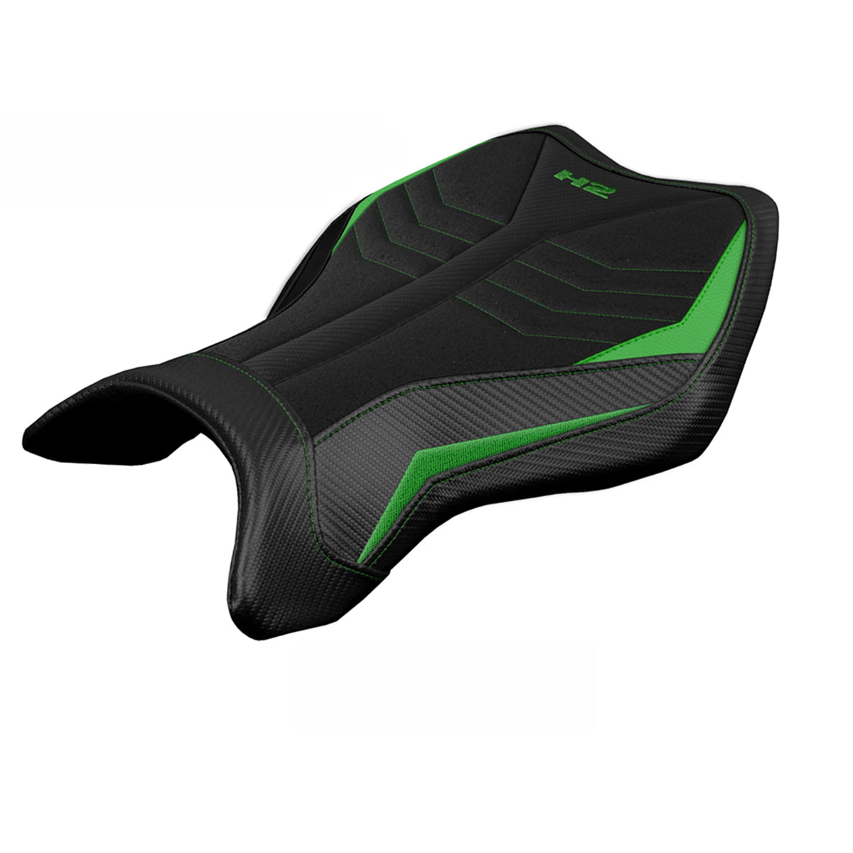 Kawasaki Ninja H2 H2R 2015-2025 Seat Cover Tappezzeria Italia Ultragrip in Green