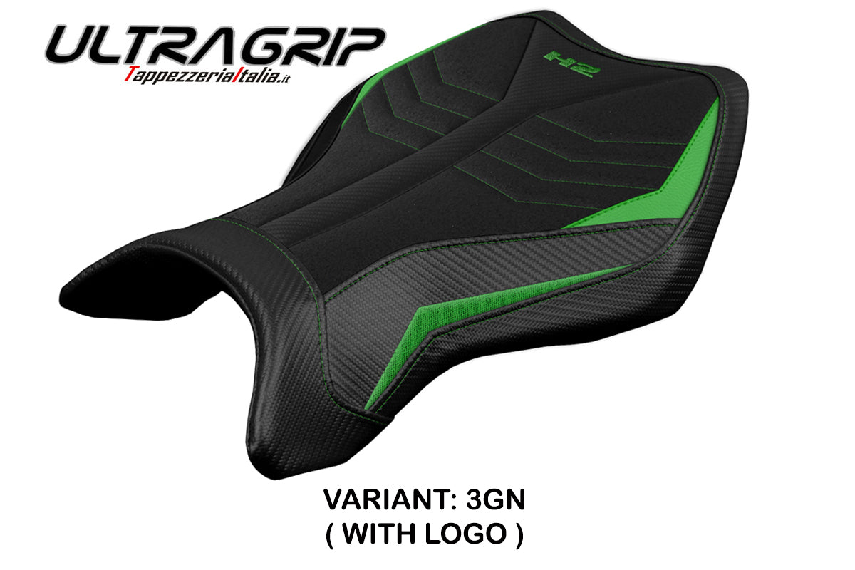 Kawasaki Ninja H2 H2R 2015-2025 Seat Cover Tappezzeria Italia Ultragrip in Green