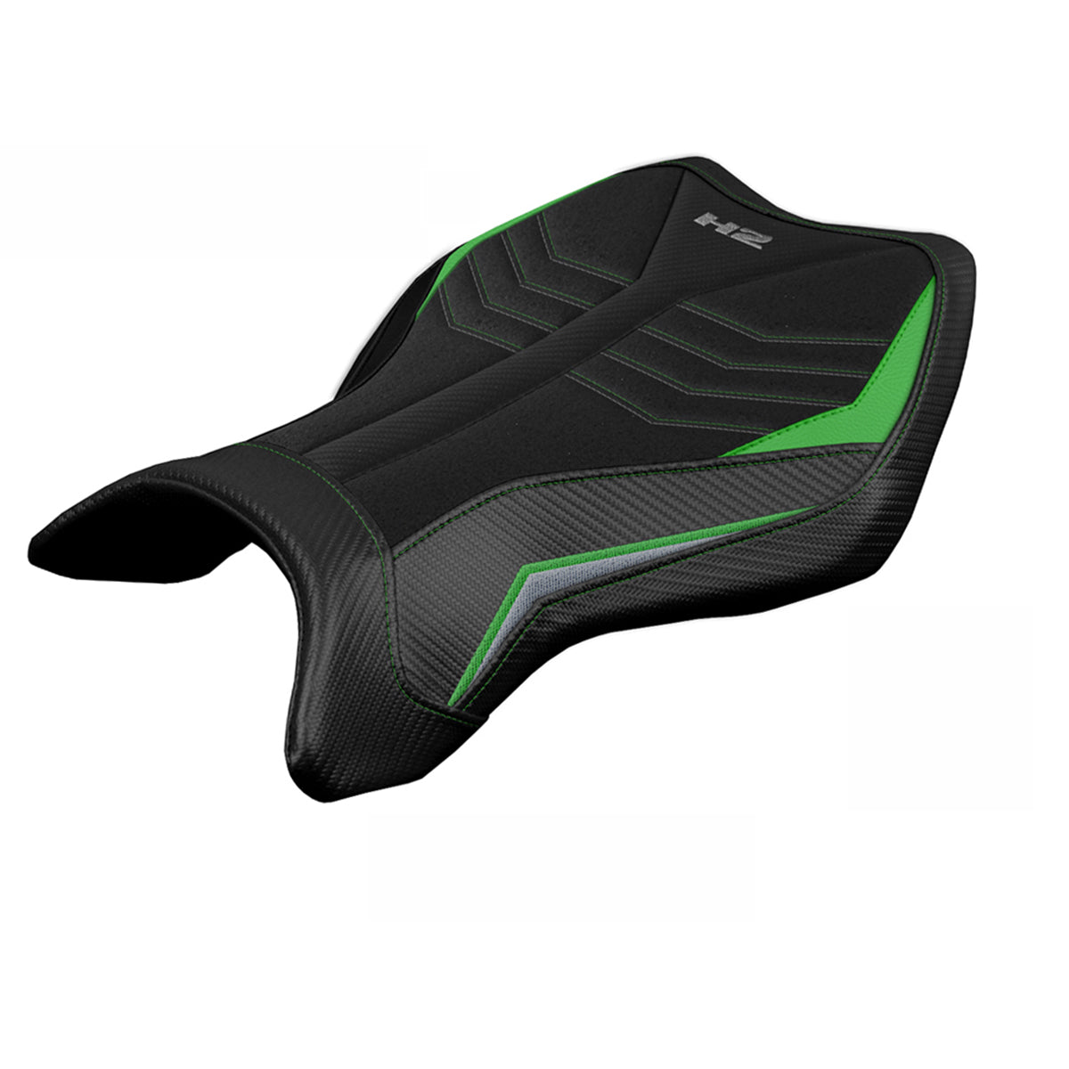 Kawasaki Ninja H2 H2R 2015-2025 Seat Cover Tappezzeria Italia Ultragrip in Green S