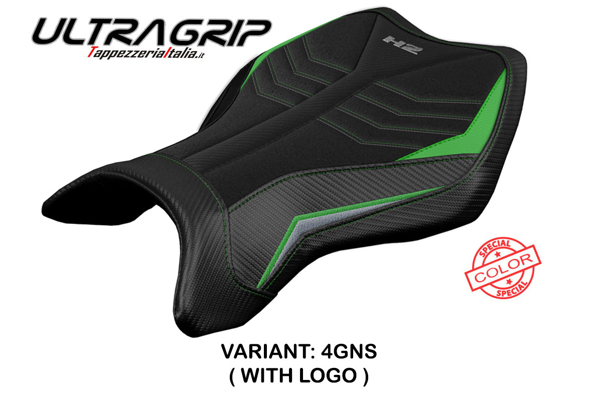Kawasaki Ninja H2 H2R 2015-2025 Seat Cover Tappezzeria Italia Ultragrip in Green S