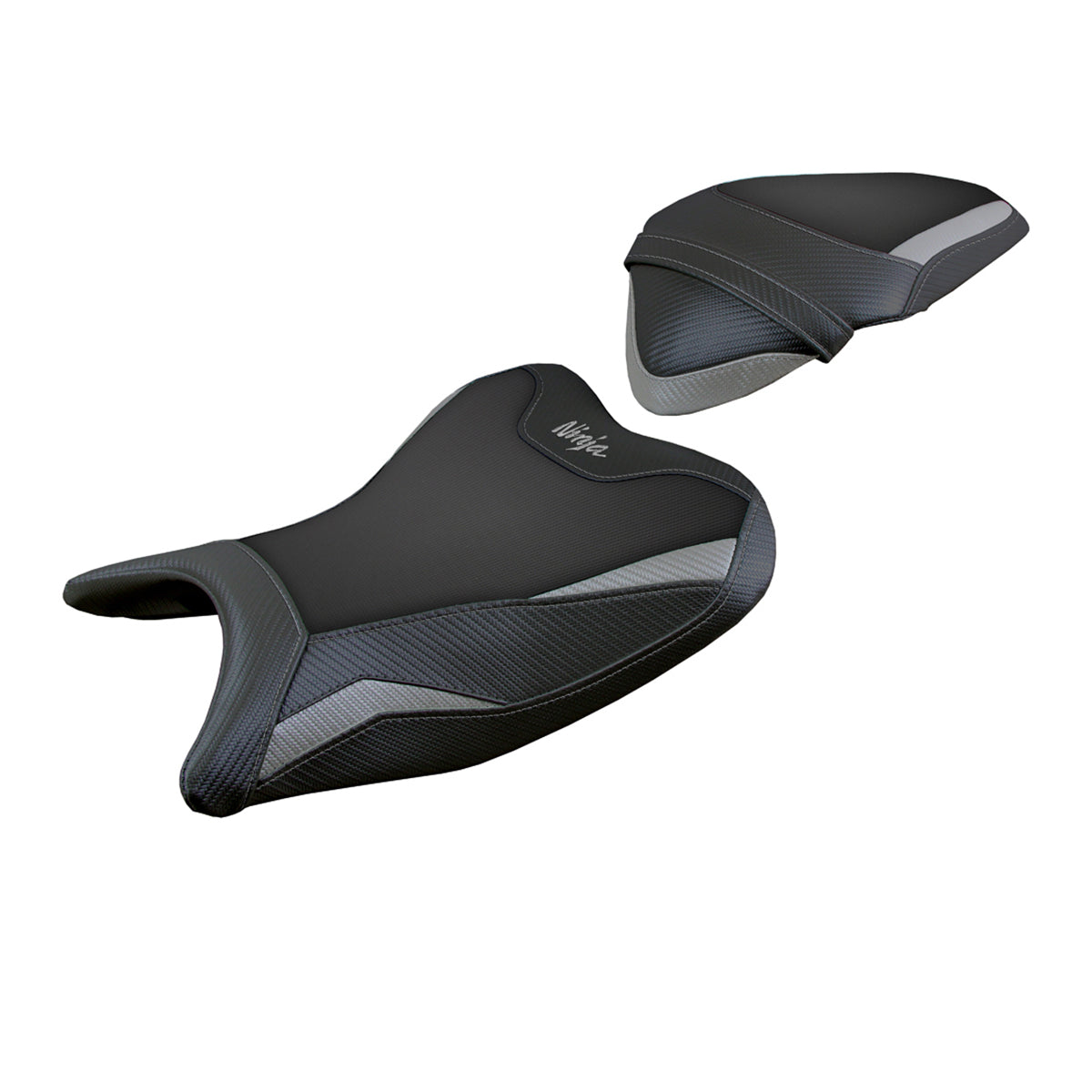 Kawasaki Ninja 250 2018 2019 Seat Cover Tappezzeria Italia in Grey and Black
