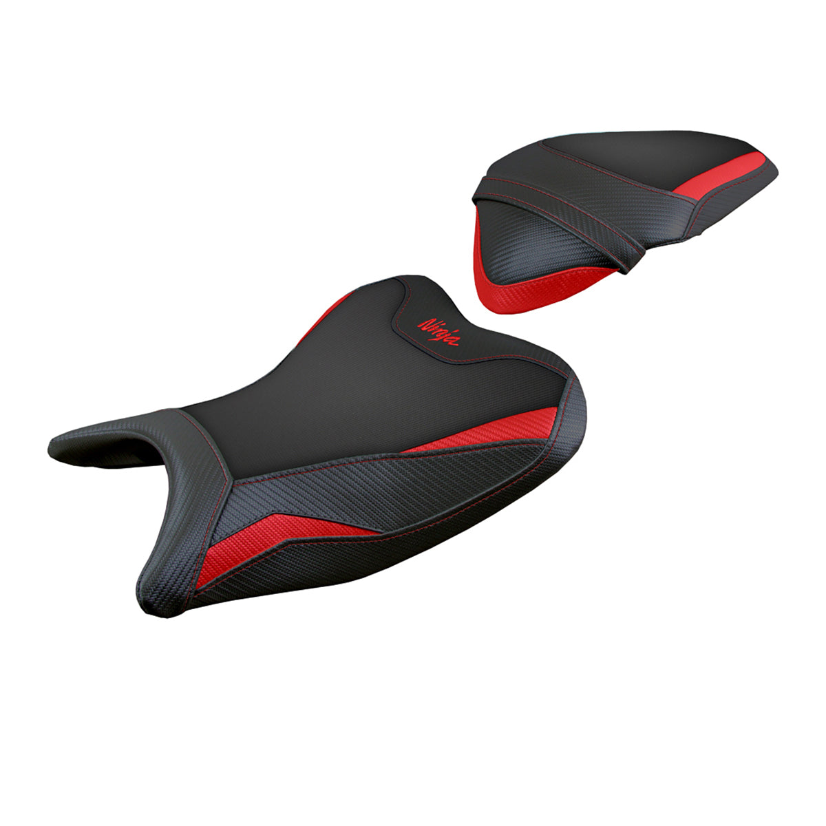 Kawasaki Ninja 250 2018 2019 Seat Cover Tappezzeria Italia in Red and Black