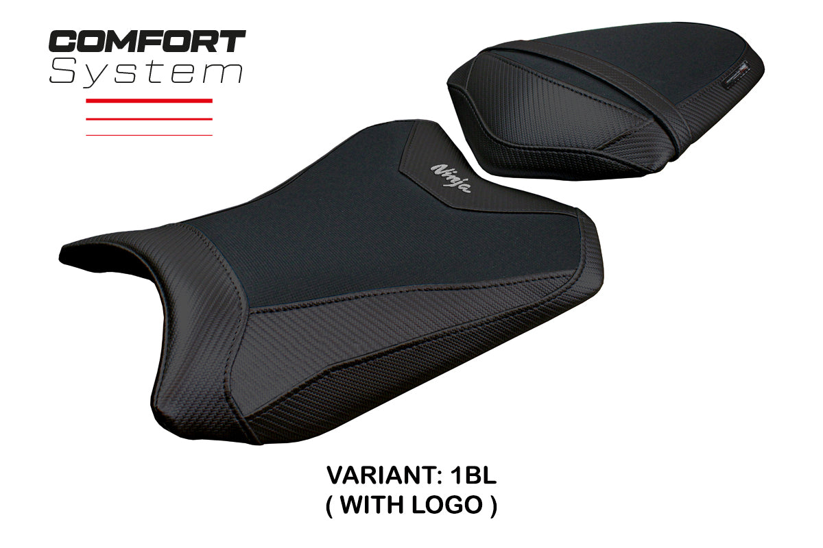 Kawasaki Ninja 300 2013 2014 2015 2016 2017 Seat Cover Tappezzeria Comfort Black