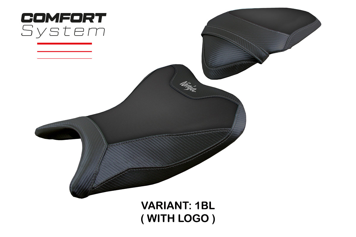 Kawasaki Ninja 400 2018-2023 Seat Cover Tappezzeria Italia Comfort in Black