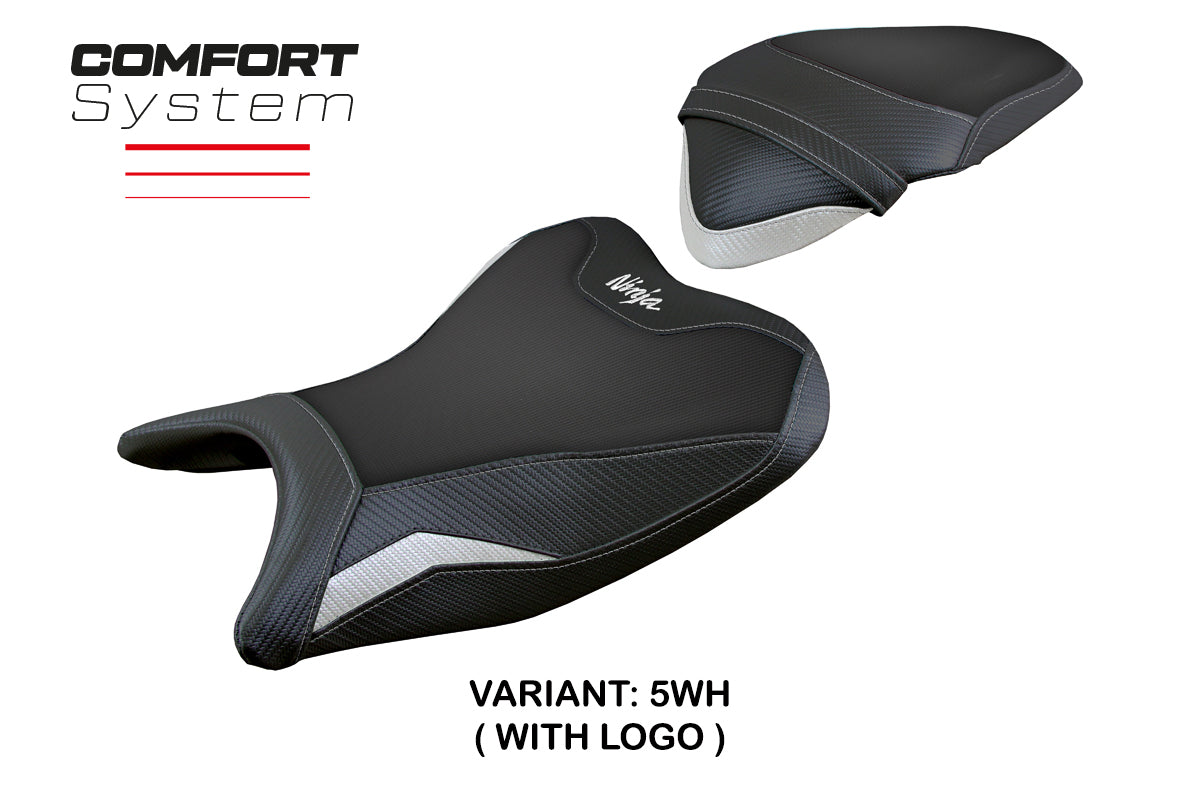 Kawasaki Ninja 400 2018-2023 Seat Cover Tappezzeria Italia Comfort White