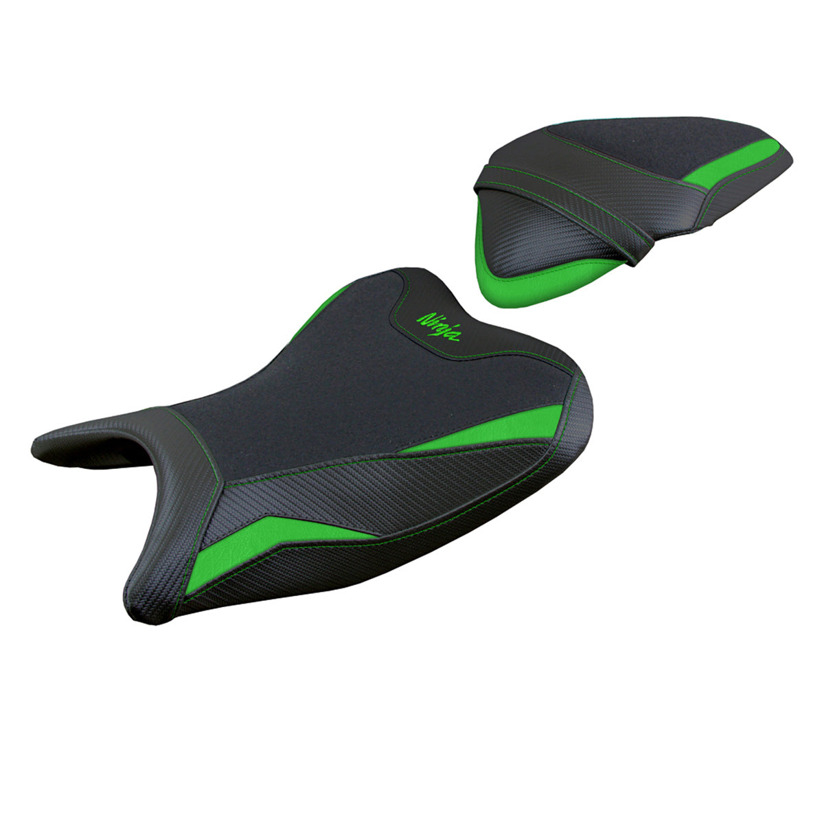 Kawasaki Ninja 400 2018-2023 Seat Cover Tappezzeria Italia Ultragrip in Green