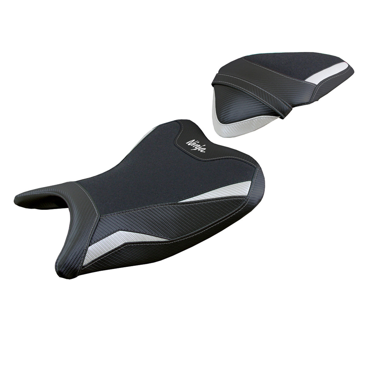 Kawasaki Ninja 400 2018-2023 Seat Cover Tappezzeria Italia Ultragrip in White