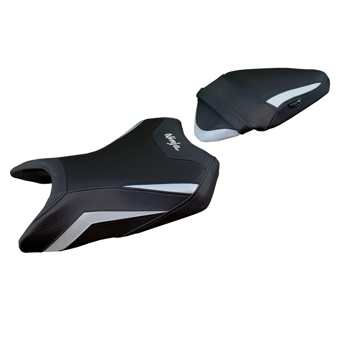 Kawasaki Ninja 500 2024-2025 Seat Cover Tappezzeria Italia Comfort in Silver and Black