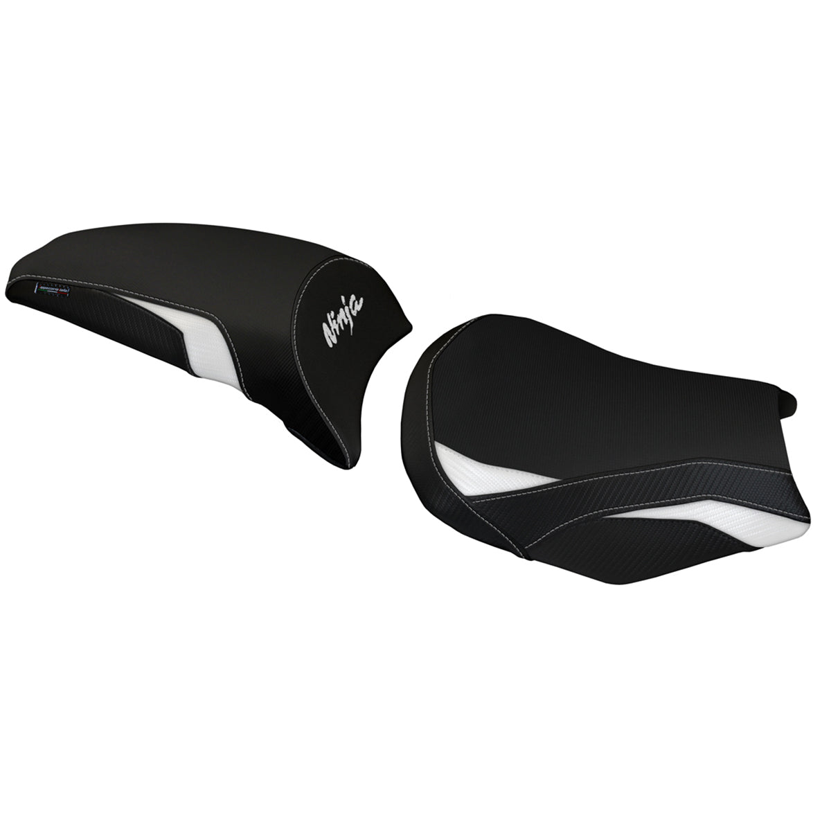 Kawasaki Ninja 650 Z650 2017-2025 Seat Cover Tappezzeria Italia in White and Black