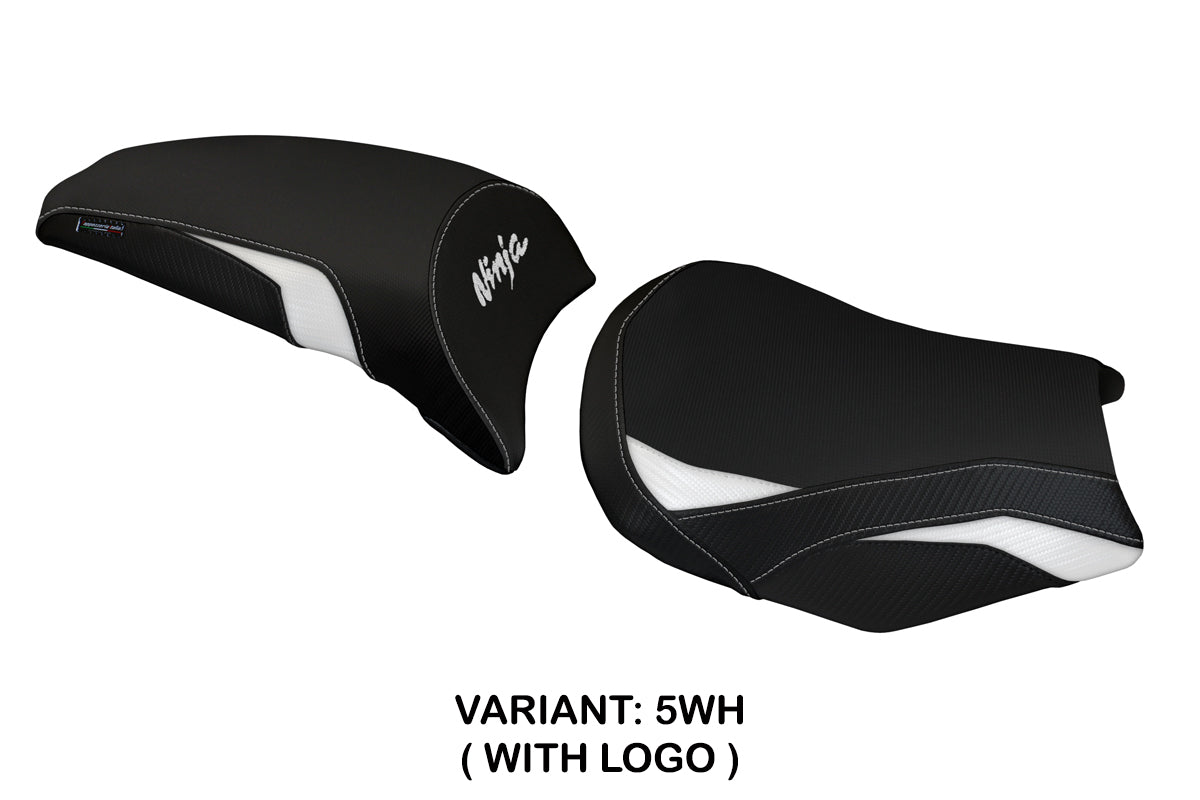 Kawasaki Ninja 650 Z650 2017-2025 Seat Cover Tappezzeria Italia in White and Black