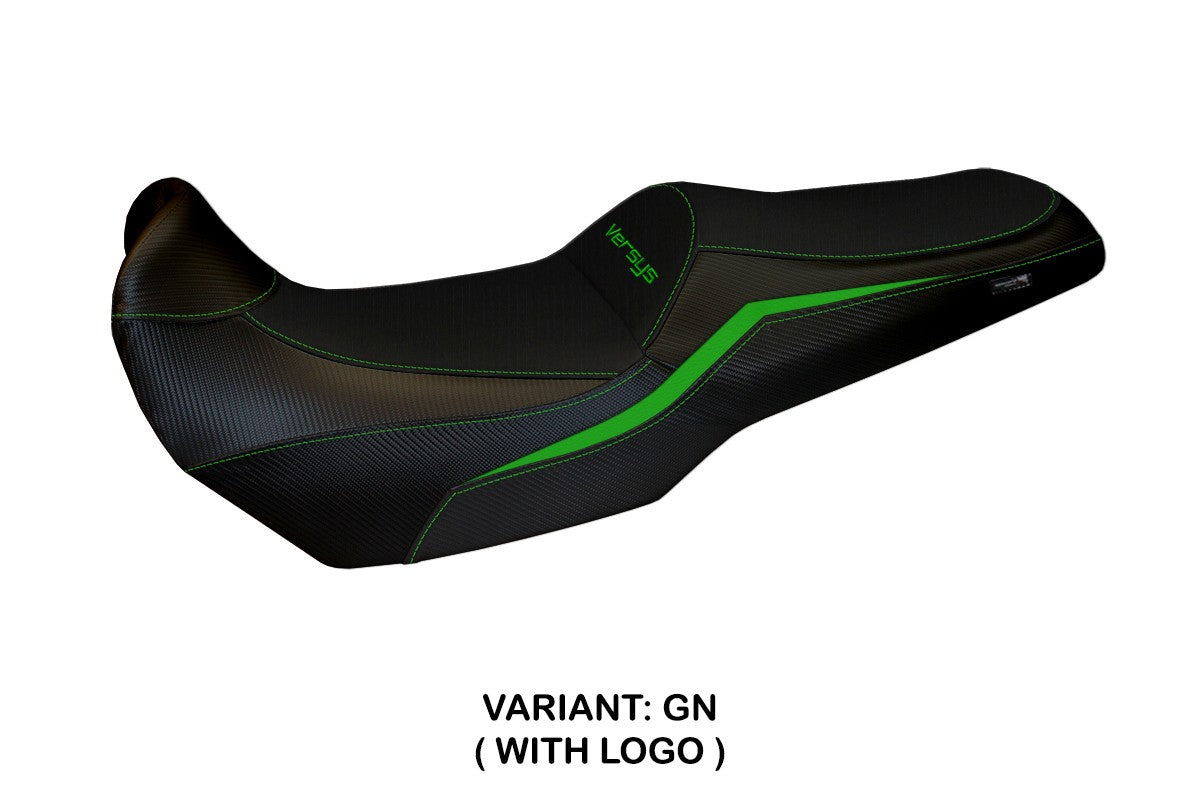 Kawasaki Versys 1100 2025 Seat Cover Tappezzeria Green Black