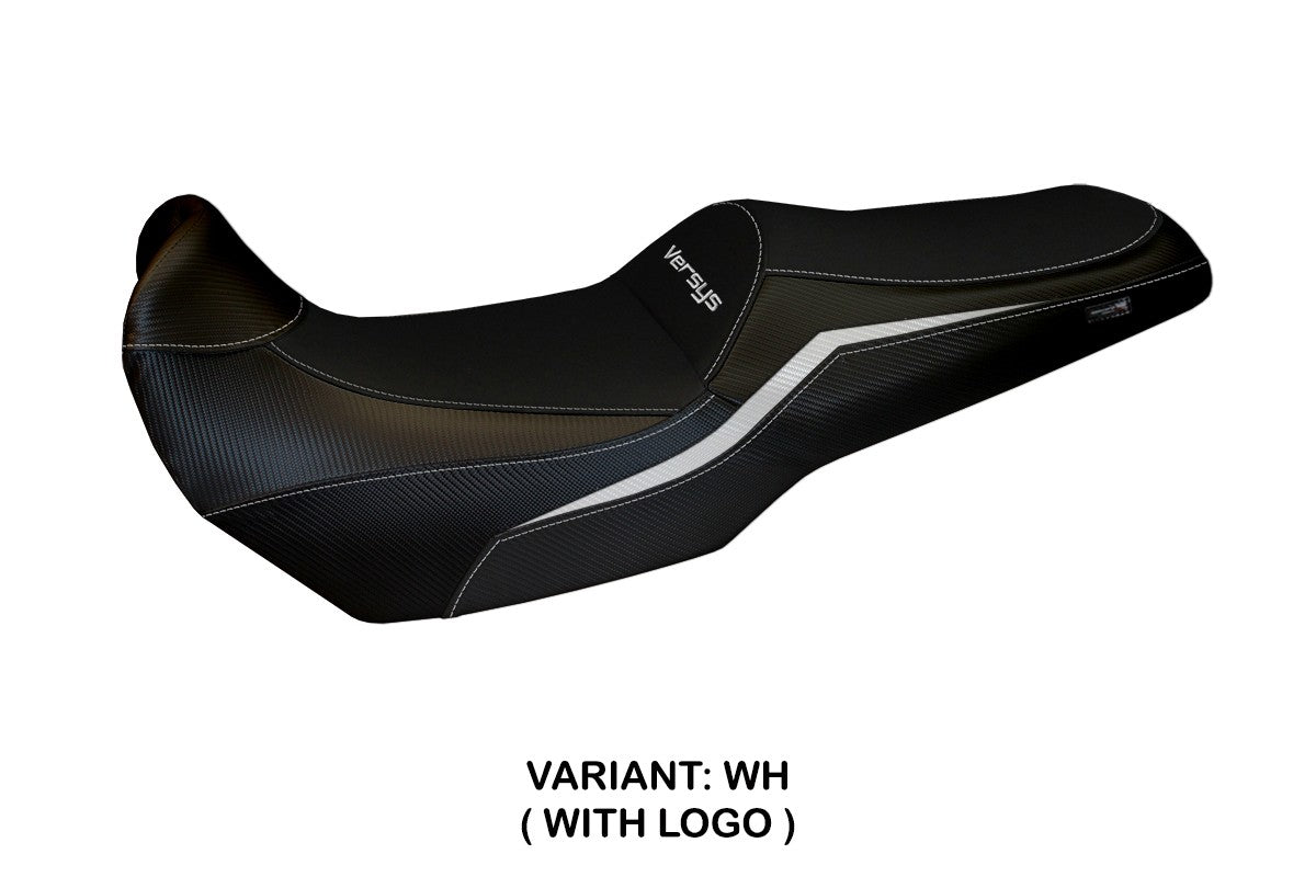 Kawasaki Versys 1100 2025 Seat Cover Tappezzeria White Black
