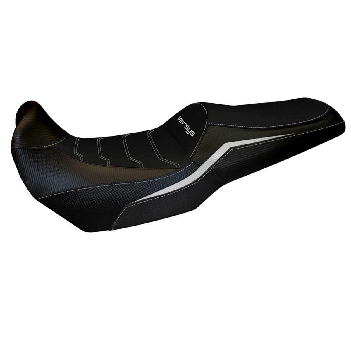 Kawasaki Versys 1000 2019-2024 Seat Cover Tappezzeria Italia Comfort in White and Black