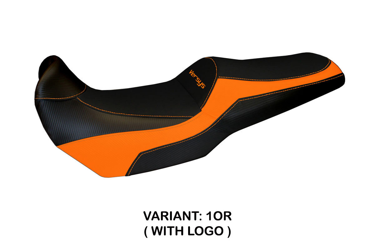 Kawasaki Versys 1000 2011-2018 Seat Cover Tappezzeria Italia in Orange and Black