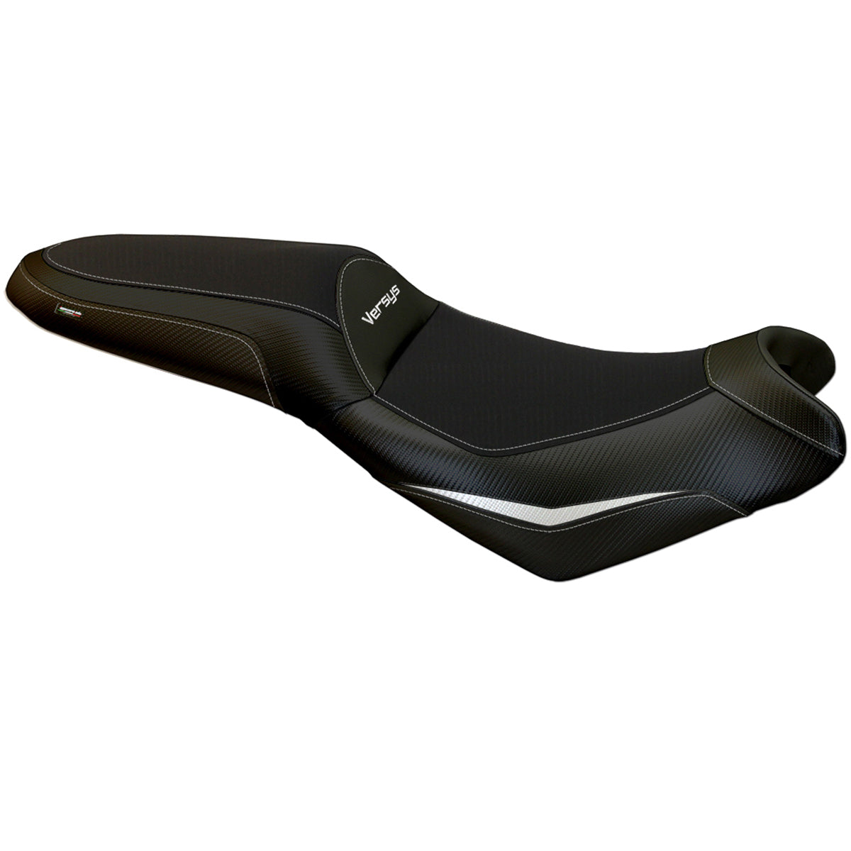Kawasaki Versys 650 2007-2025 Seat Cover Tappezzeria Italia in White and Black