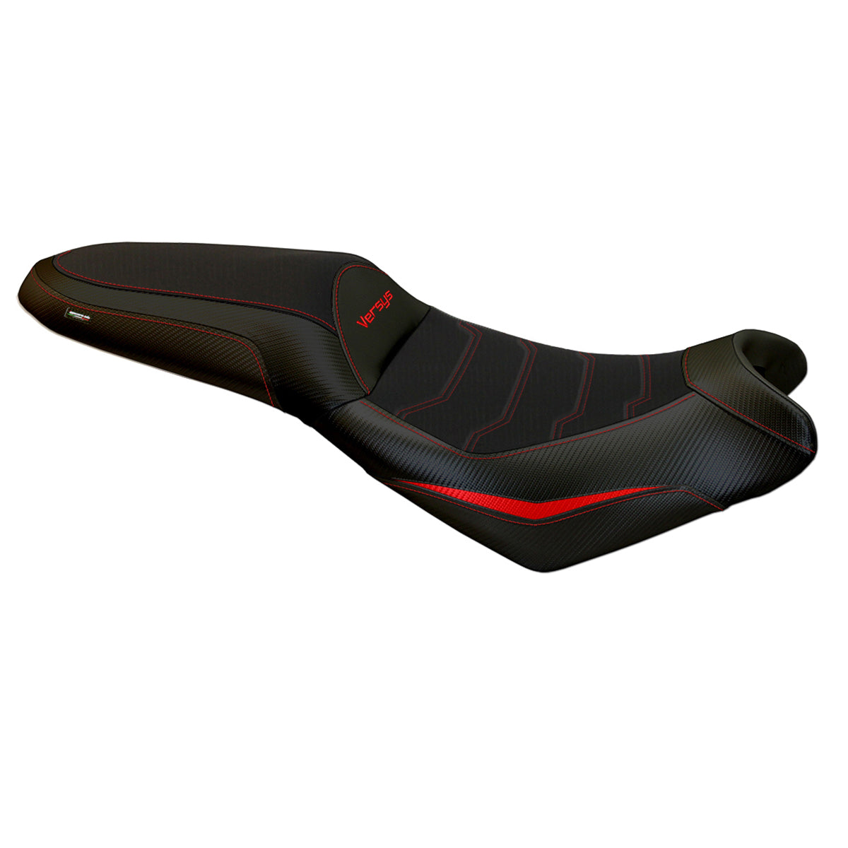 Kawasaki Versys 650 2007-2025 Seat Cover Tappezzeria Italia Comfort in Red and Black