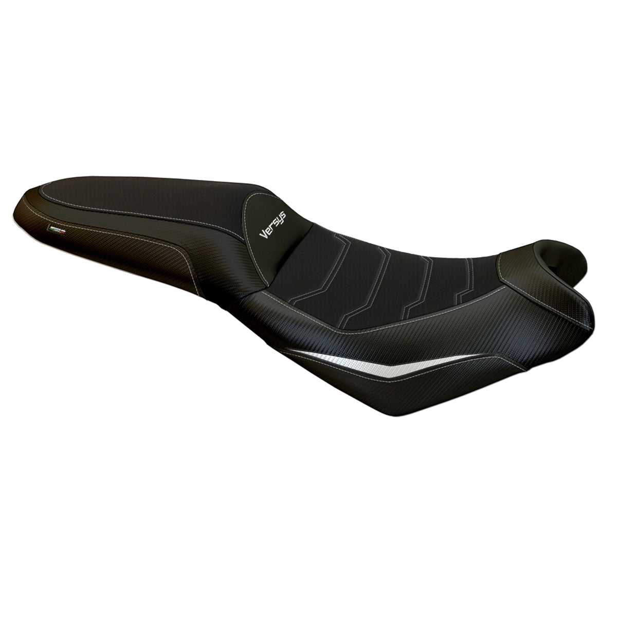 Kawasaki Versys 650 2007-2025 Seat Cover Tappezzeria Italia Comfort in White and Black