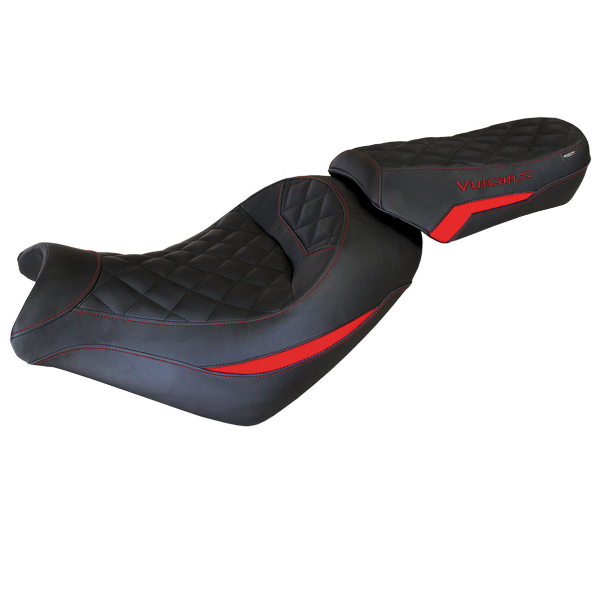 Kawasaki Vulcan 650 S 2014-2025 Seat Cover Tappezzeria Italia Comfort in Red and Black