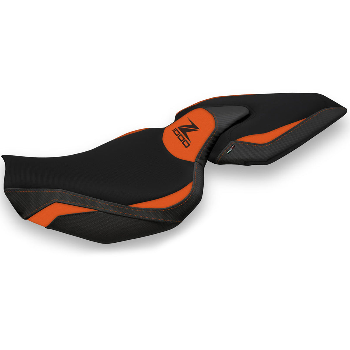Kawasaki Z1000 2014-2021 Seat Cover Tappezzeria Italia in Orange and Black