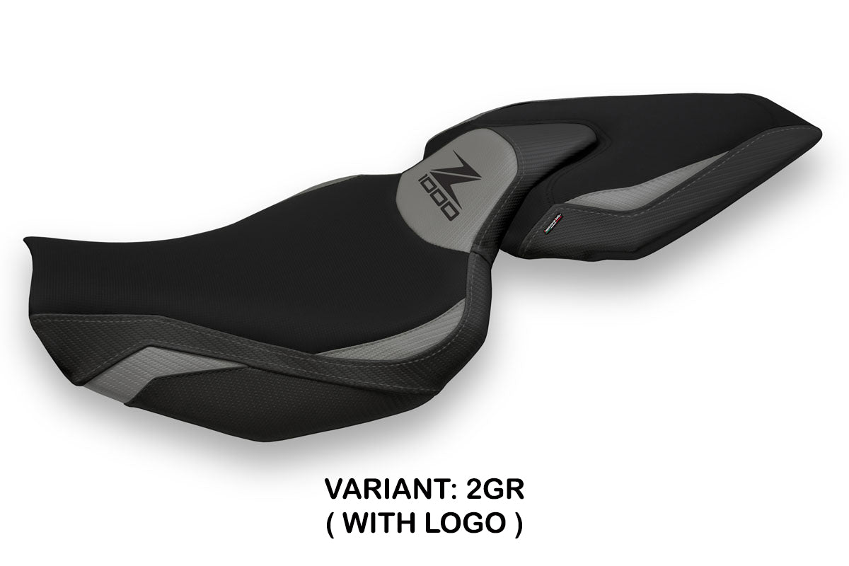 Kawasaki Z1000 2014-2021 Seat Cover Tappezzeria Italia in Grey and Black