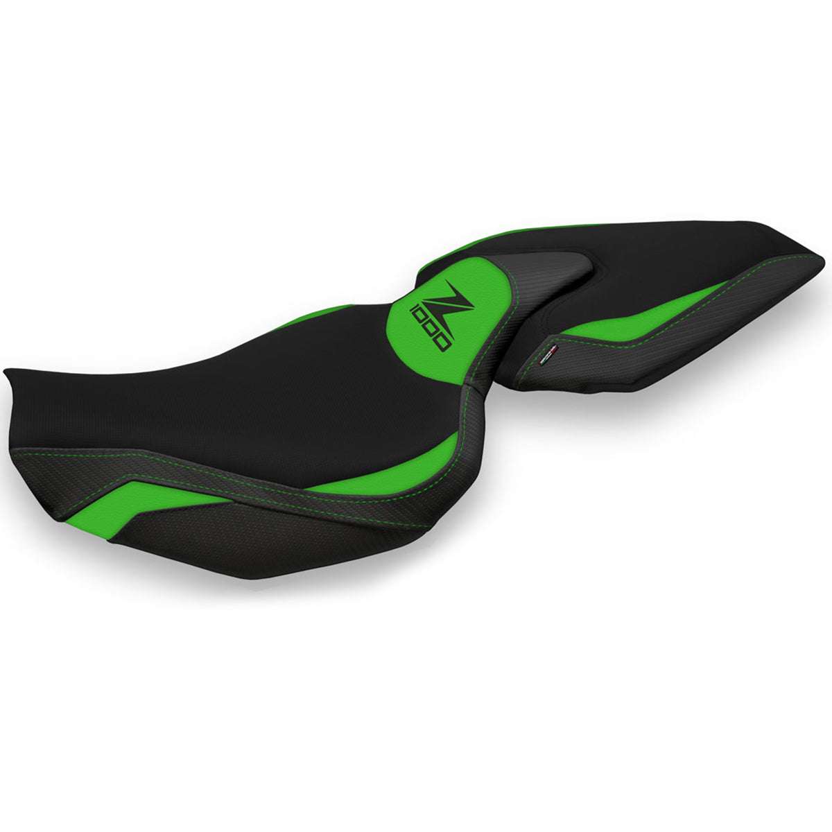 Kawasaki Z1000 2014-2021 Seat Cover Tappezzeria Italia in Green and Black