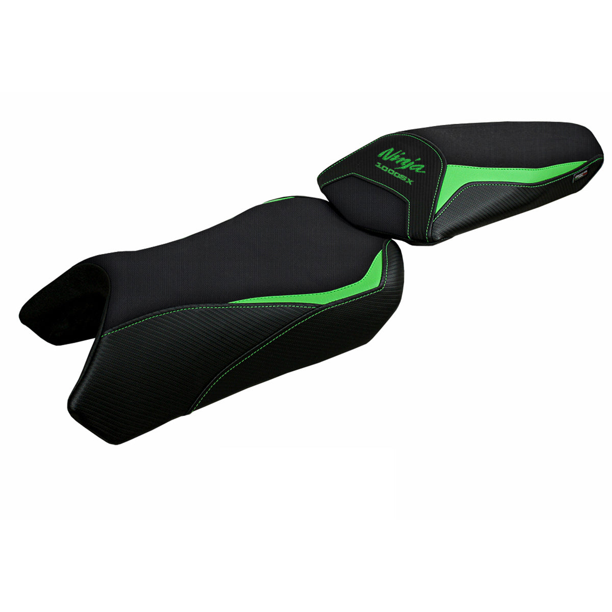 Kawasaki Ninja 1000 / 1000 SX 2020-2024 Seat Cover Tappezzeria Italia in Green and Black