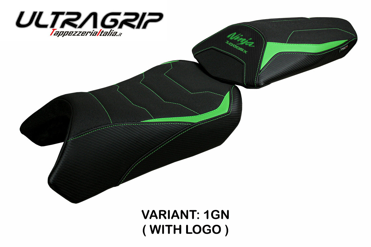 Kawasaki Ninja 1000 / 1000 SX 2020-2024 Seat Cover Tappezzeria Italia Ultragrip in Green