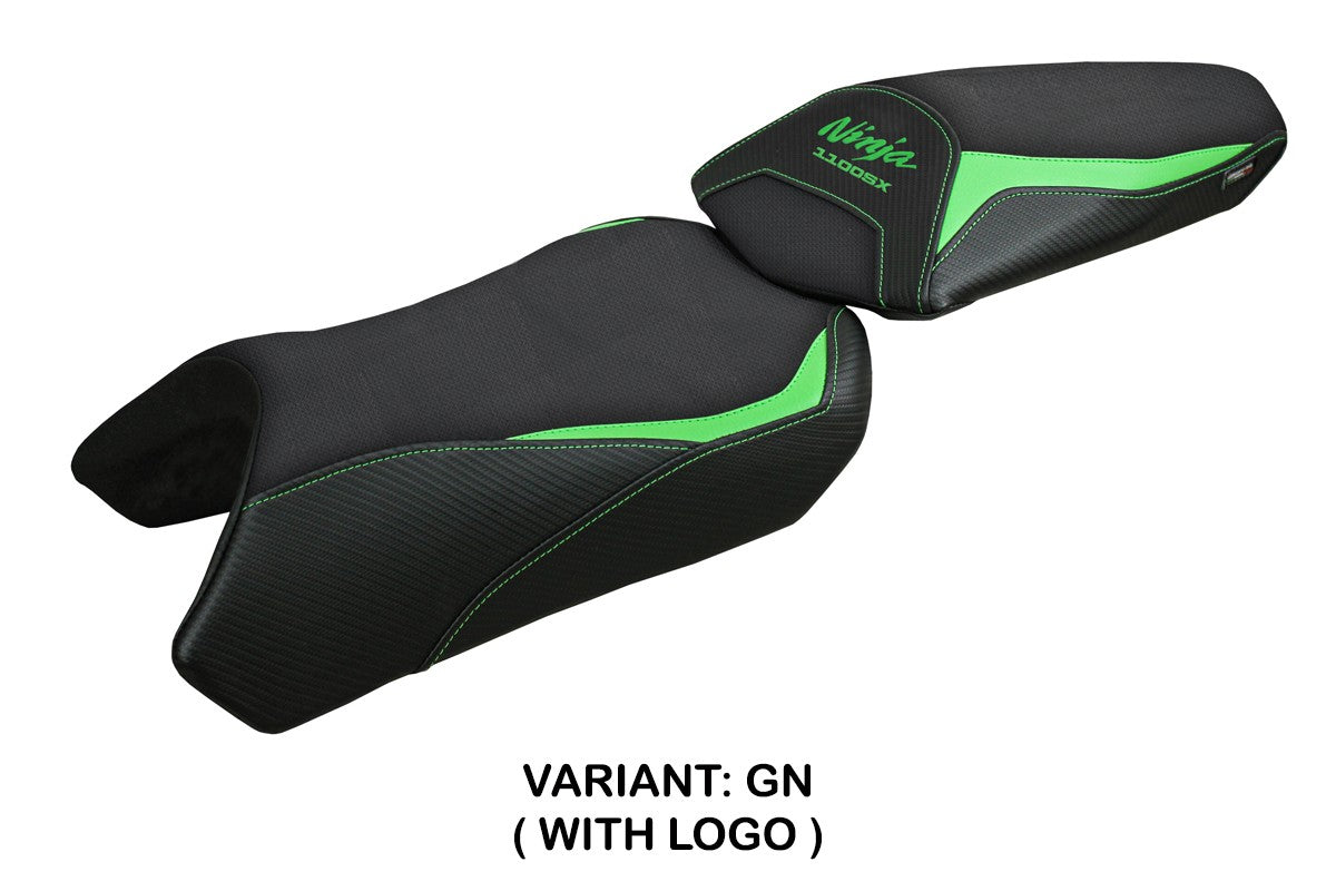 Kawasaki Ninja 1100 SX 2025 Seat Cover Tappezzeria Green Black