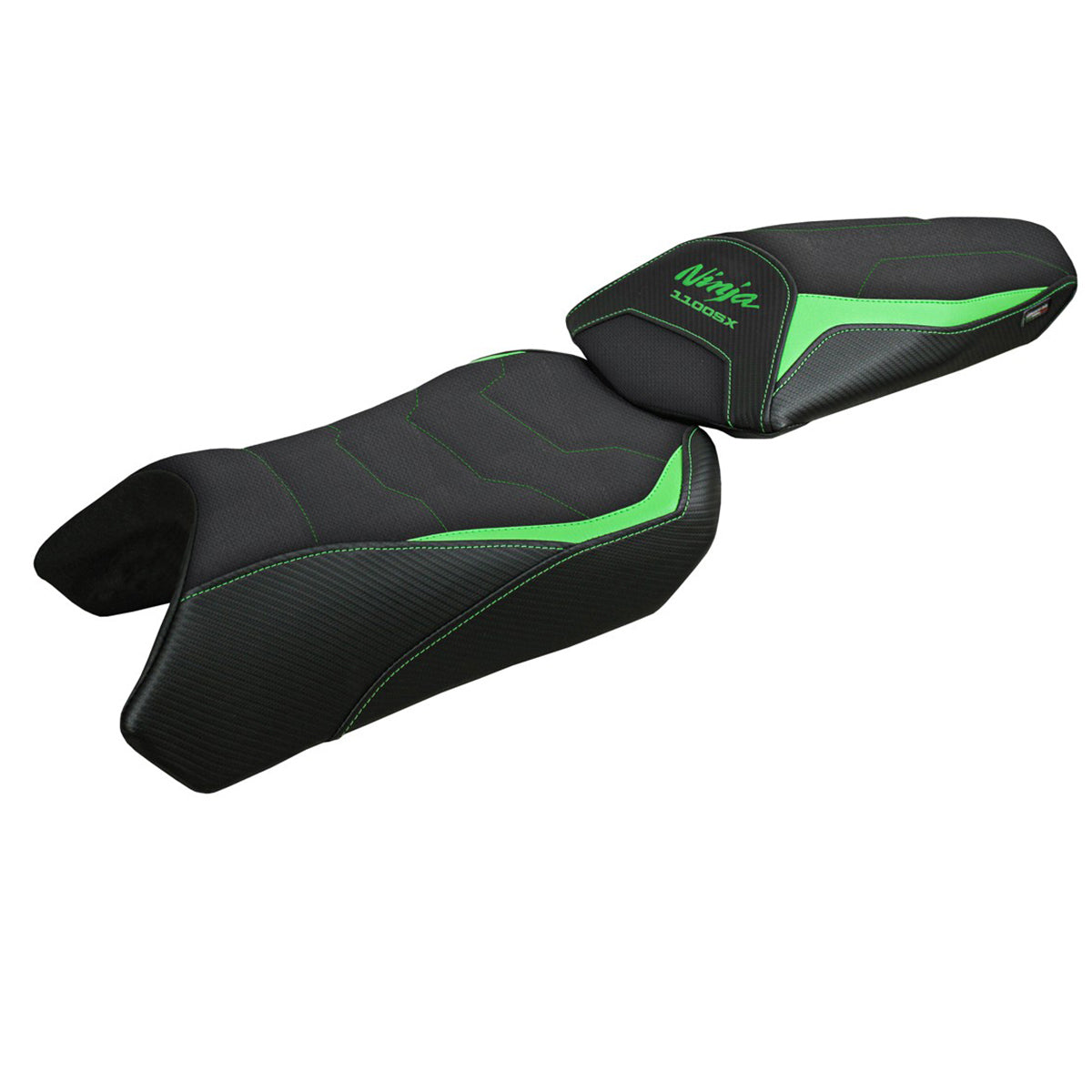 Kawasaki Ninja 1100 SX 2025 Seat Cover Tappezzeria Comfort Green Black