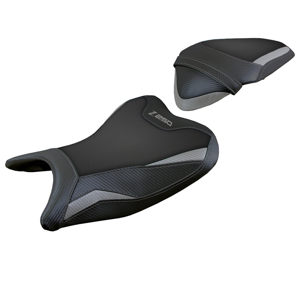 Kawasaki Z250 2019 2020 Seat Cover Tappezzeria Italia in Grey and Black